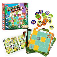 Настільна гра "Малюнки та логіка - Лісові звірята" UKB-B 0032 "4FUN Game Club" українською мовою, в коробці