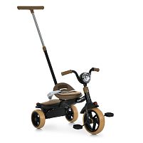 Велосипед дитячий триколісний Turbotrike MT 1037-1 Black (колеса: EVA, переднє: Ø8", задні: Ø6", фара, музика, батьківська ручка, багажник з кришкою)