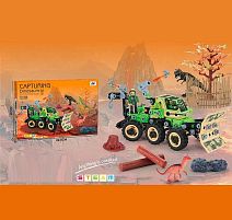 Конструктор J 6615 238 деталей, інструменти, ігрові фігурки, гумові шини, в коробці