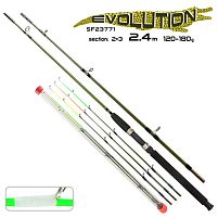 Спінінг фідер "Crocodile evolution" 2.4м 180г 2+3к Sam's Fish (SF23771)