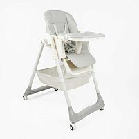 Стільчик для годування Toti 51526 мягкий чохол PU, 4 колеса, з’ємний столик, корзинка, в коробці