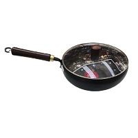 Пательня антипригар d24см із кришкою скло Stenson R41515