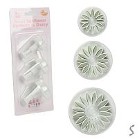 Плунжер кондитерський для печива/мастики "Sunflower" 3пр/наб 21*9см Stenson R32642