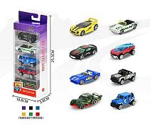 Набір машин 8805 B металопластик, 5 штук, в коробці