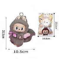 М`яка іграшка-брелок AK 144 герой-сюрприз, висота 20.5 см, обертається голова, рухомі кінцівки, металеве кільце, в пакеті