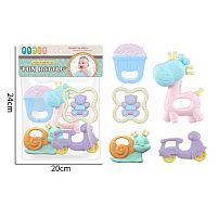 Набір брязкалець JHD 235 5 штук, прорізувач, в пакеті