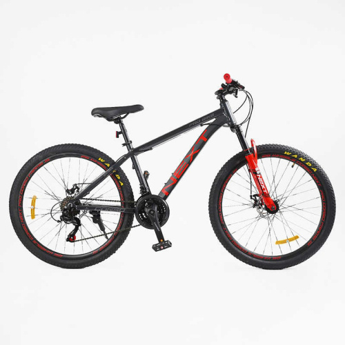 Велосипед двоколісний спортивний Corso NX-26159 «Next» (колеса Ø26"/гума, рама: 15"/алюміній, швидкостей: 21, обладнання Shimano)