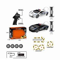 Машина на радіокеруванні 666-851 JA 2 кольори, “Поліція”, функціональна зарядна станція, масштаб 1:24, акум. 3.7V, пульт 2.4G, змінні колеса, акс
