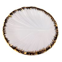 Блюдо порцеляна "Golden leaf" 10" (25.4см) Stenson MC6158-10