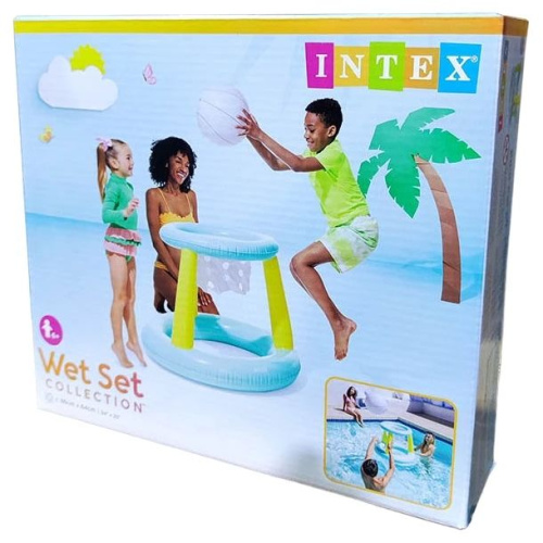 Дитяче надувне баскетбольне кільце Intex 56500 «Водний баскетбол» (64*86 см, м'ячик) фото 4