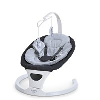 Крісло-шезлонг для немовлят з електро-заколисуванням El Camino ME 1175 Medium Gray (механізм гойдання: поворотний)