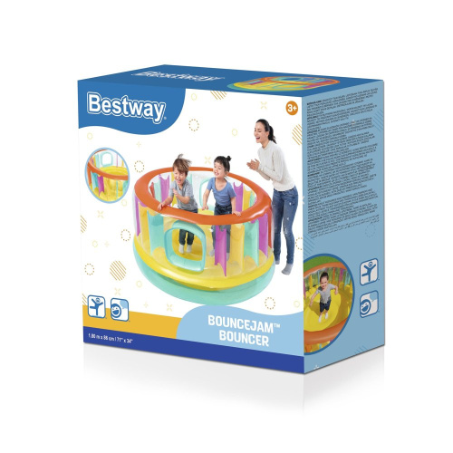 Дитячий надувний батут BestWay 52262 (86*180*180 см, надувне дно, до 85 кг) фото 5