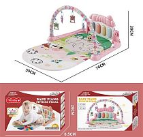 Килимок 88615-6 піаніно, звуки, мелодії, підсвічування, 5 брязкалець, в коробці
