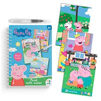 Водні розмальовки "Pig" 200645 "DoDo", водний маркер, 8 сторінок, гра на пошук предмета, в пакеті