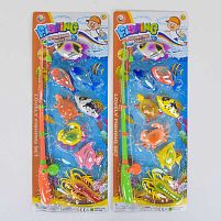 Риболовля магнітна В 95 В-21 2 види, 8 рибок, на листі