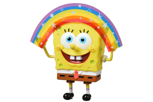 Картинка  Игровая фигурка  SpongeBob Masterpiece Memes Collection  Rainbow SB (EU691001) от магазина cd-market