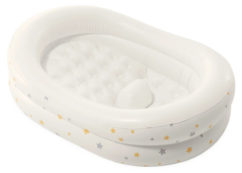 Дитяча надувна ванна Intex 48523 «Зіркочка» (25*66*89 см, надувне дно, насос, серія: Kidz Air Mattress) фото 2