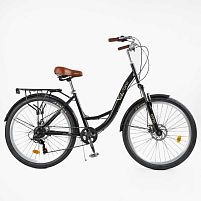 Велосипед двоколісний міський Corso VL-26520 «Viola» (колеса Ø26"/гума, рама: 17"/сталь, швидкостей: 21)