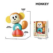 Брязкальце 197 SY прорізувач, кульки, що брязкають, пискавка, тріскачка, елементи обертаються, в коробці