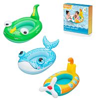 Плотик дитячий надувний для плавання BestWay 34213 (65*105/108*111 см, 3 кольори, вік 3+, до 45 кг)