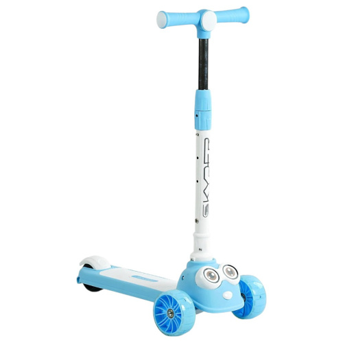 Самокат триколісний Skyper YT-1285-05 (колеса: передні Ø4.92"/заднє Ø3.15"/PU, рама: пластик/складна, підсвітка, до 25 кг)