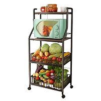 Полиця-стелаж на колесах M 56*35*125см Stenson M50213-M