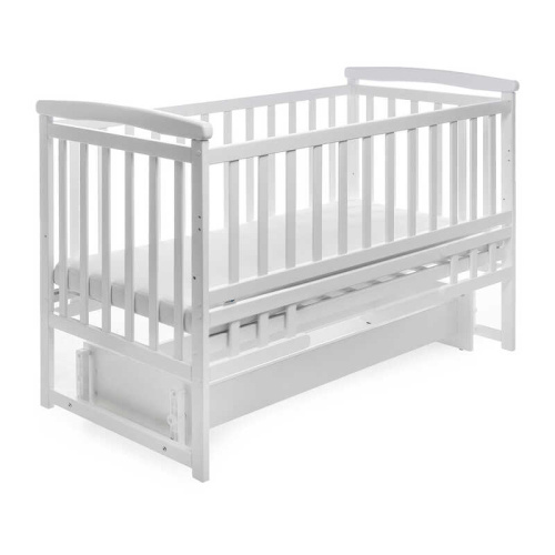 Ліжечко дитяче "Трансформер" колір - білий, без шухляди DS-1011 маятниковий механізм фото 4