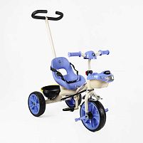Велосипед дитячий триколісний Best Trike BS-70362 (колеса переднє Ø10"/задні Ø8"/гума, рама метал, УКР. ОЗВУЧУВАННЯ, 2 кошика, батьк. ручка, до 25 кг)