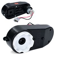 Редуктор колеса в зборі з мотором для дитячого електромобіля Bambi Racer M 6107-F-GEAR BOX (24V, RPM19000, отвір під вісь: Ø12 мм, ↔17 см)