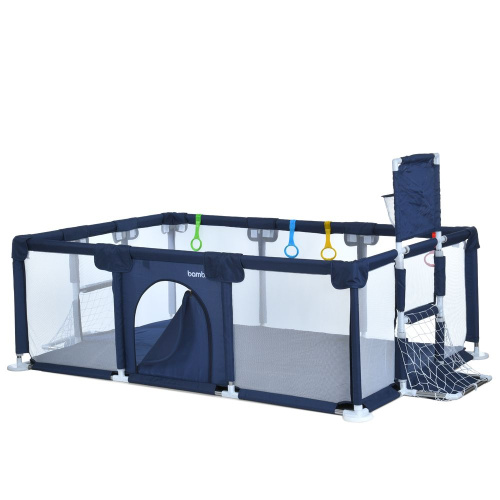 Намет-манеж Bambi MR 1338-BL (63/104*132*230 см, тканина: Oxford 150D, баскетбольне кільце Ø20 см, 4 ручки, вхід із застібкою-блискавкою, поліестер) фото 2