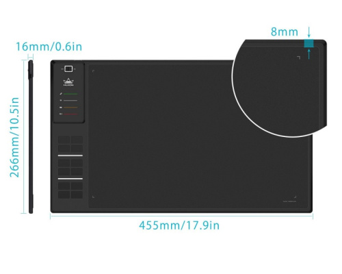 Картинка  Графічний планшет Huion WH1409 V2 (WH1409V2_HUION) от магазина cd-market фото 4