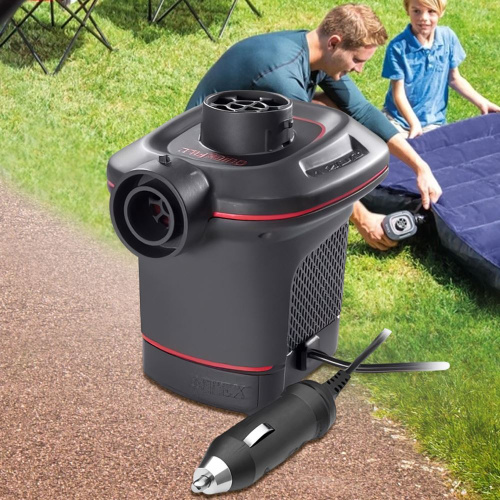 Насос електричний Intex 66636 «Quick-Fill» (живлення: прикурювач 12V/78W, 600 л/хв, 3 насадки, надування/здування) фото 8