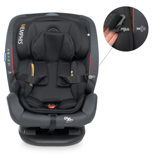 Автокрісло дитяче El Camino ME 1093 MEMPHIS Shadow Black фото 4