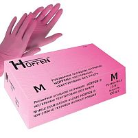 Рукавички нітрилові XL Hoffen 3.5г нестерильні текстуровані б/п 50пар/уп Stenson HFN-14352M