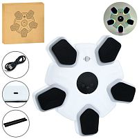 Боксерський набір Profi MS 4453-1-W (46*47 см, 4 режими, 9 швидкостей, 5 цілей, BT, музика, світло, ектронне табло, аккумулятор, Type-C шнур)