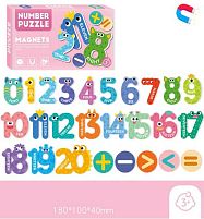 Набір магнітів C 73797 "Цифри", назви чисел англійською, в коробці