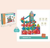 Конструктор магнітний CH 1005 145 деталей, лабіринт, кульки, наліпки, в коробці