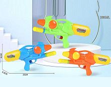Водний пістолет 77165 3 види, розмір: 35х6.5х16 см, знімний балон, об’єм резервуара: 380 мл, помповий механізм, в пакеті, ВИДАЄТЬСЯ МІКС
