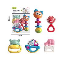 Брязкальце 8436-11 гумові прорізувачі, елементи, що брязкають, намистини, в пакеті