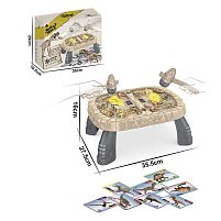 Стукалка 3691 підсвічування, мелодії, звуки, фрази, 6 мов, 3 варіанти гри, регулювання гучності, столик, картки, в коробці