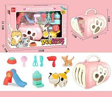 Домашні улюбленці 832-155 2 фігурки улюбленців, переноска, аксесуари, в коробці