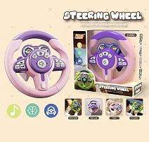 Кермо музичне SJ 804 A-1 звук транспорту, пісні, мелодії, на присосках, ремінець, в коробці