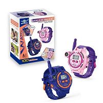 Рація LZ 060 A 2 штуки, гумовий ремінець, підсвічування, компас, електронний годинник, вбудований акумулятор, USB-кабель, в коробці