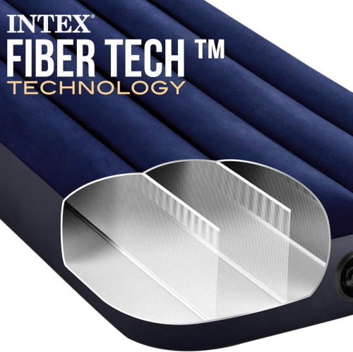 Надувний матрац Intex 64756 «Dura-Beam» (25*76*191 см, одномісний, до 136 кг) фото 5