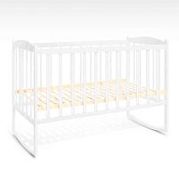 Ліжечко-гойдалка дитяча - колір білий "Проста" в пакеті