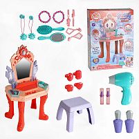 Трюмо 661-133 світло, звук, фен на батарейках, стільчик, аксесуари, в коробці