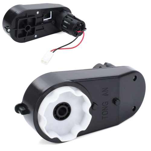 Редуктор колеса в зборі з мотором для дитячого електромобіля Bambi Racer JS330-GEAR (24V, RPM18000, отвір під вісь: Ø10 мм, ↔17 см)