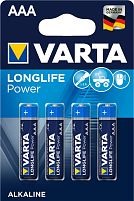 Картинка  Батарейка VARTA LONGLIFE Power AAA BLI 4 ALKALINE (04903121414) магазин cd-market