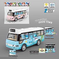Автобус 7723 2 кольори, інерція, звук, підсвічування, у пакеті