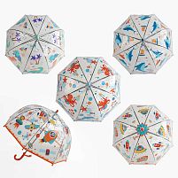 Парасолька C 68618 напівавтомат, d = 70 см, довжина 65 см, 8 спиць, поглиблений купол, брелок, в пакеті, ВИДАЄТЬСЯ МІКС ВИДІВ